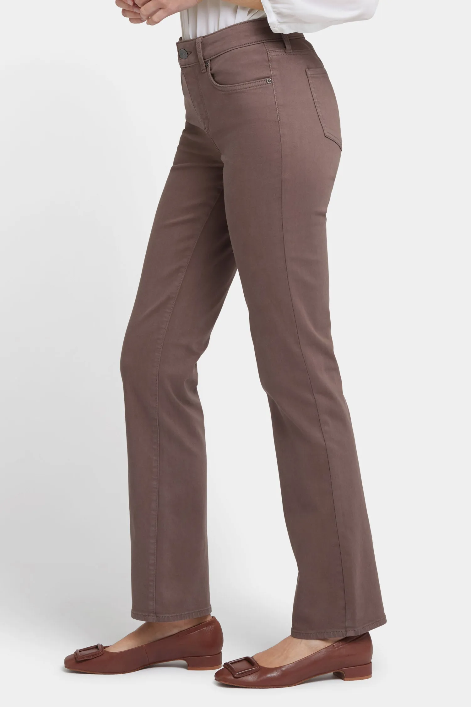 Marilyn Straight Jeans - Dark Wood sold by NYDJ product image thumbnail 3