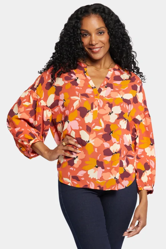 Paulina Peasant Blouse - Gingervale sold by NYDJ