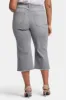 Brigitte Wide Leg Capri Jeans In Plus Size - Rock Sand sold by NYDJ