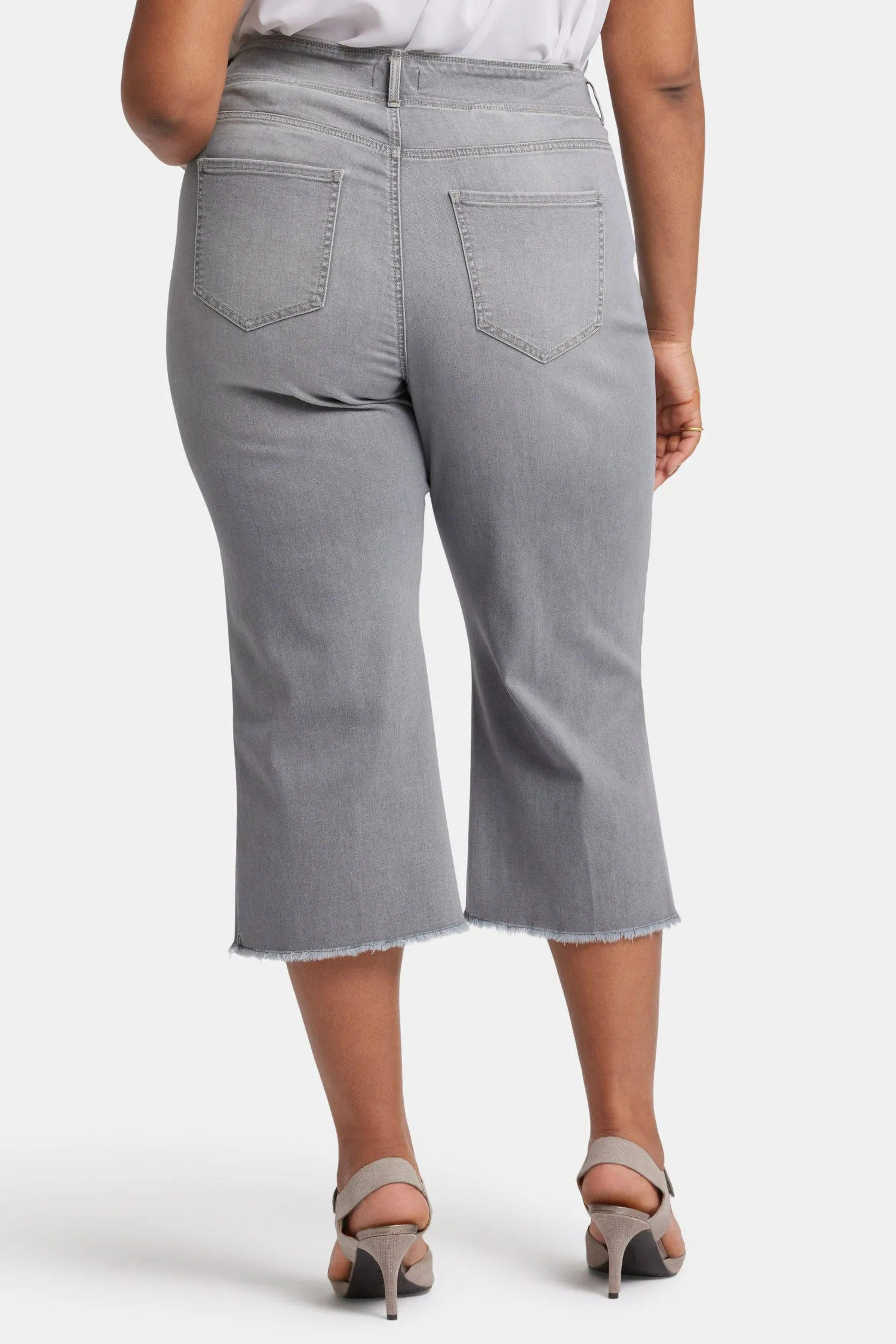 Brigitte Wide Leg Capri Jeans In Plus Size - Rock Sand sold by NYDJ product image thumbnail 2