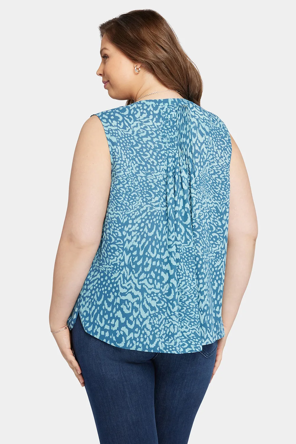 Sleeveless Pintuck Blouse In Plus Size - Agness sold by NYDJ product image thumbnail 2