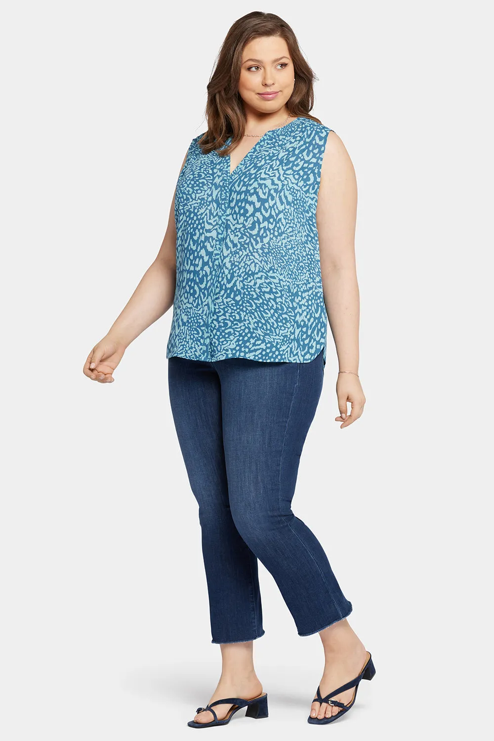 Sleeveless Pintuck Blouse In Plus Size - Agness sold by NYDJ product image thumbnail 3