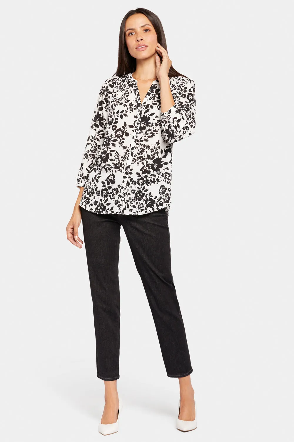 Pintuck Blouse - Villa Capri sold by NYDJ product image thumbnail 3