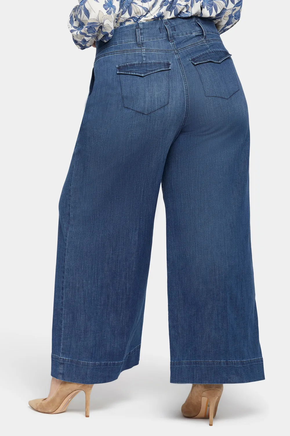 Mona Wide Leg Trouser Jeans In Plus Size - Reminiscent sold by NYDJ product image thumbnail 2