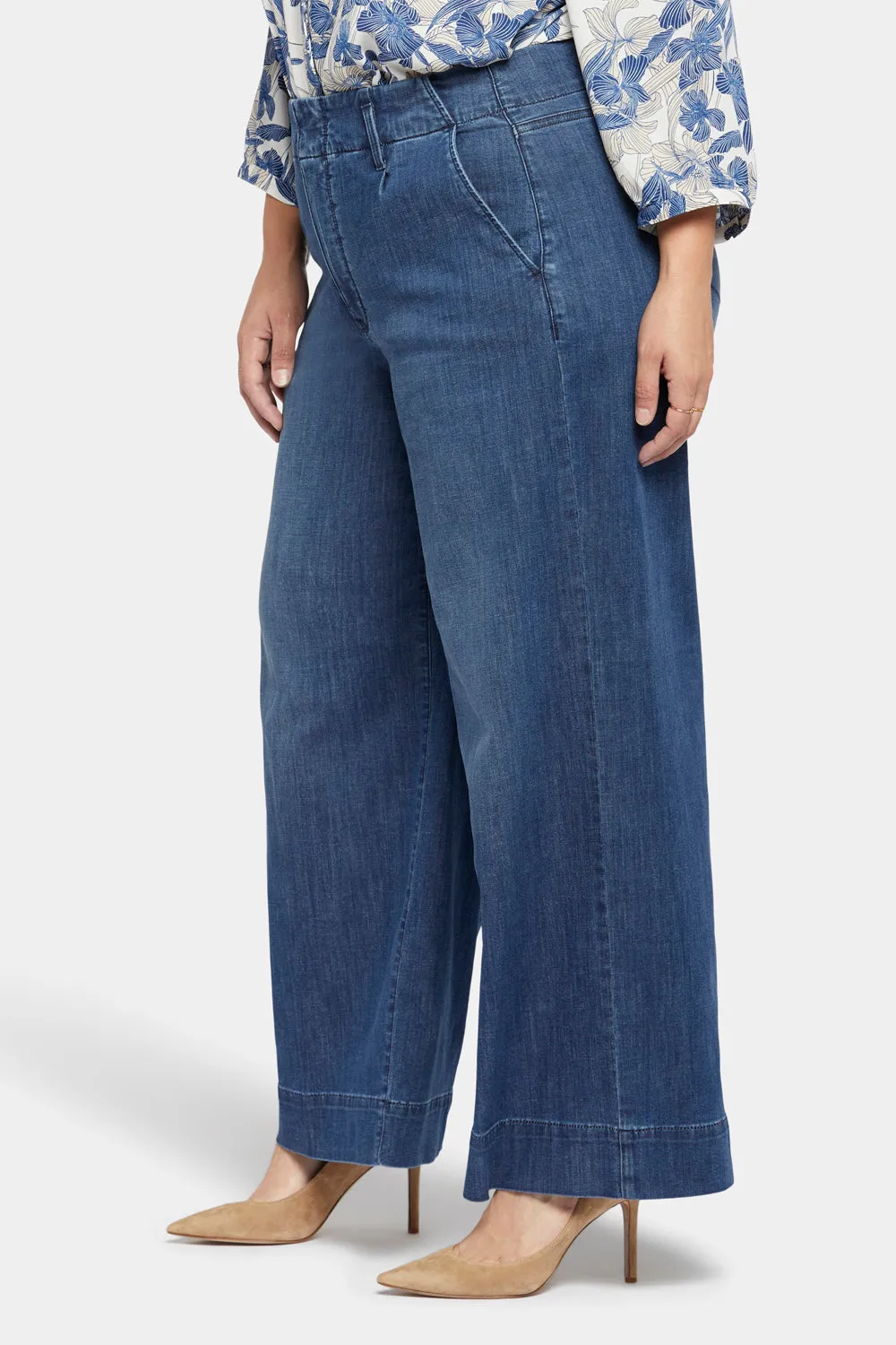 Mona Wide Leg Trouser Jeans In Plus Size - Reminiscent sold by NYDJ product image thumbnail 3