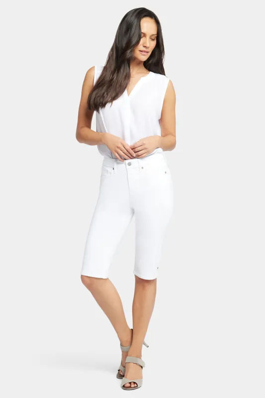 Sophie Bike Capri Jeans In Petite - Optic White sold by NYDJ