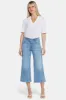 Brigitte Wide Leg Capri Jeans In Petite - Corfu sold by NYDJ