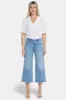 Brigitte Wide Leg Capri Jeans In Petite - Corfu sold by NYDJ