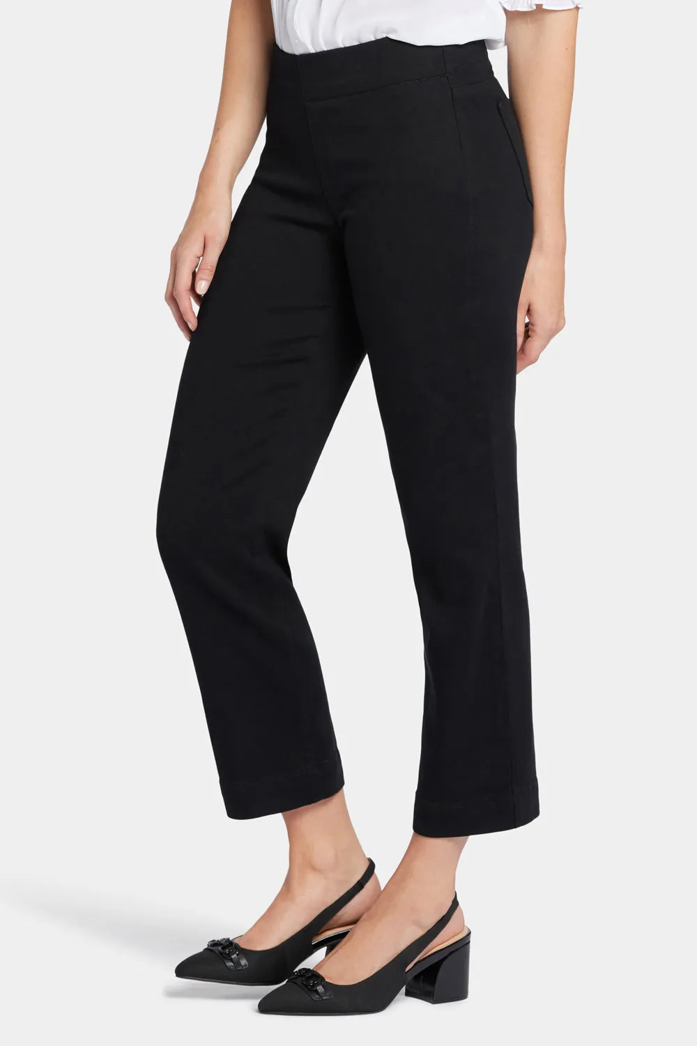 Bailey Relaxed Straight Ankle Pull-On Jeans - Overdye Black sold by NYDJ product image thumbnail 3