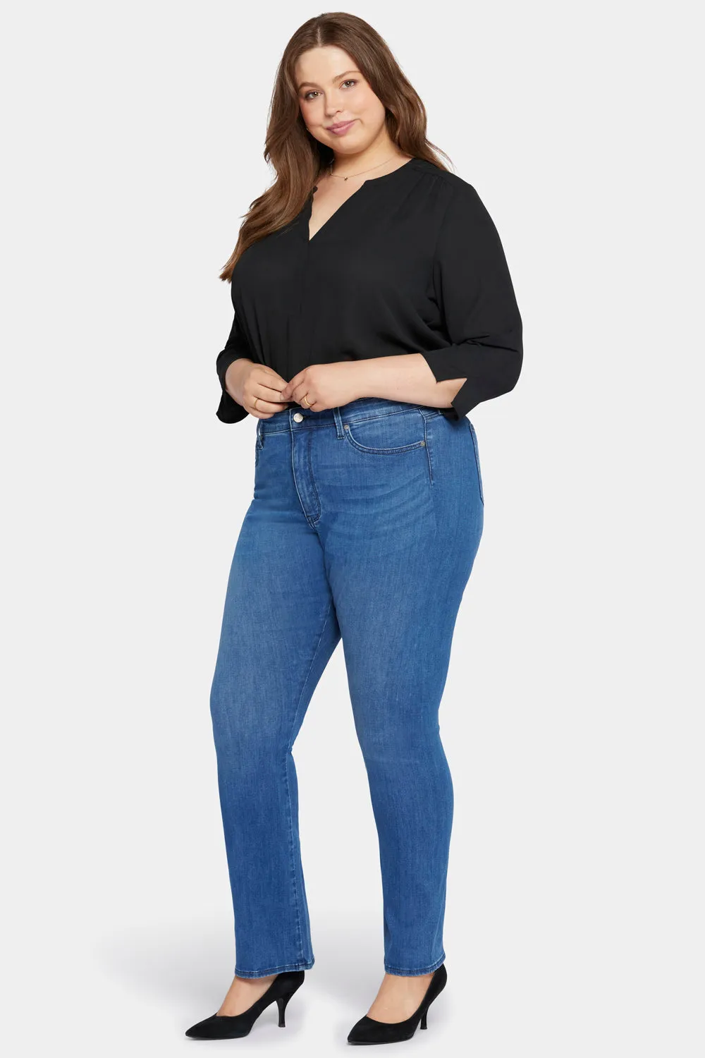 Le Silhouette Slim Bootcut Jeans In Plus Size - Amour sold by NYDJ product image thumbnail 5