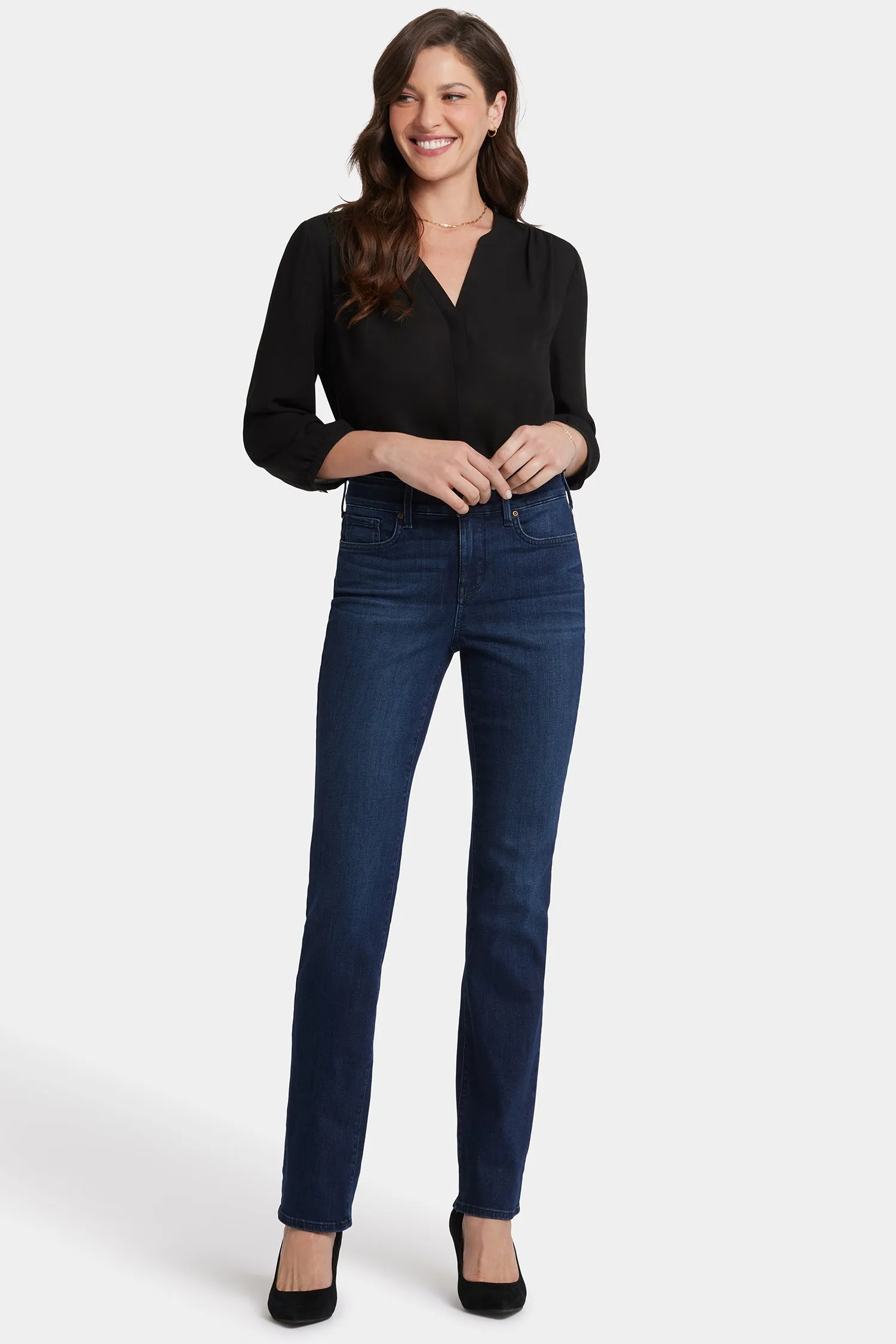 Marilyn Straight Jeans - Denslowe sold by NYDJ product image thumbnail 4