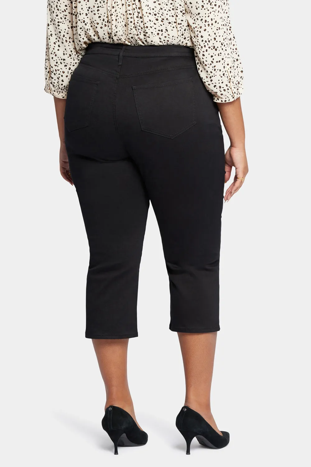Joni Relaxed Capri Jeans In Plus Size - Black sold by NYDJ product image thumbnail 2