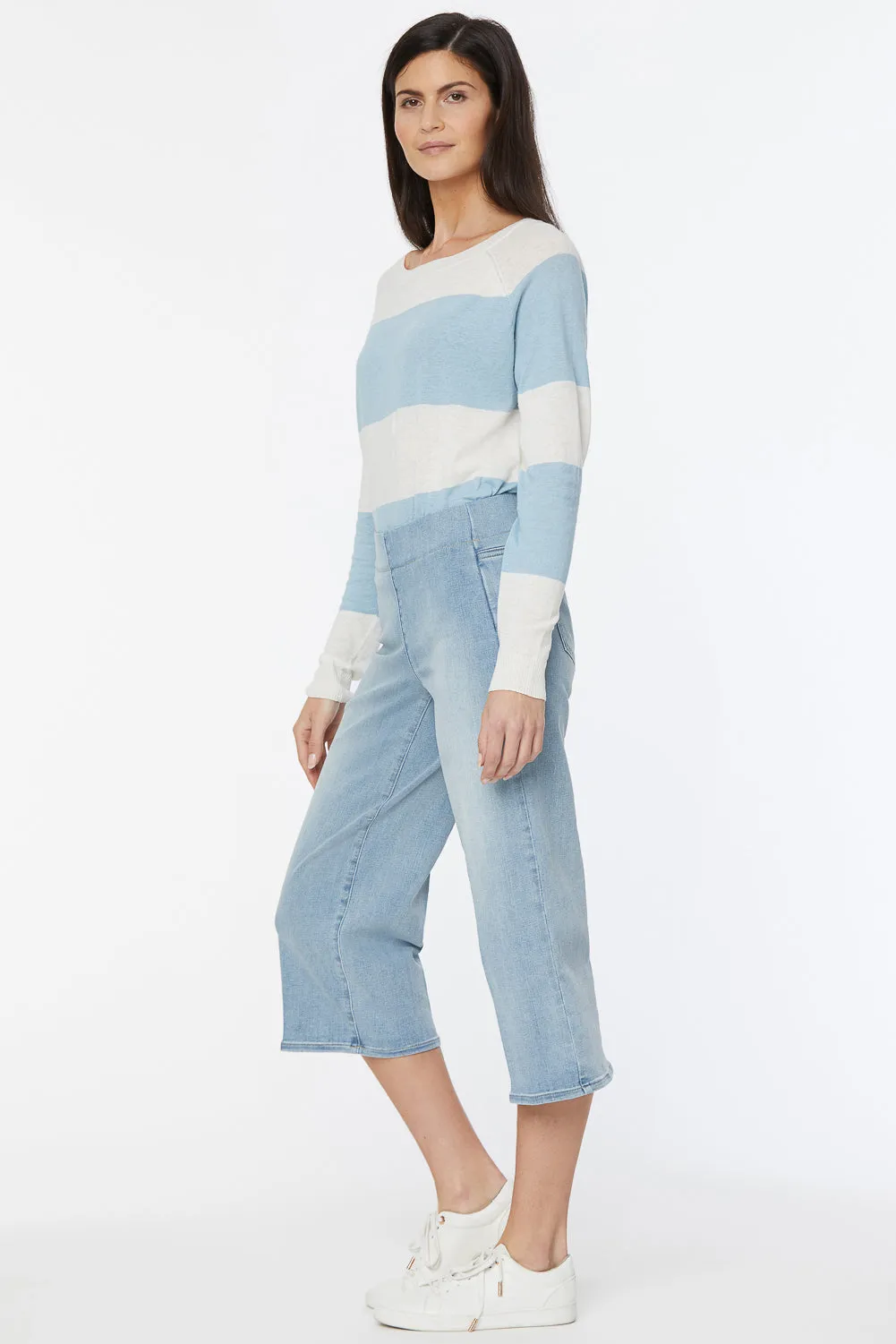 Wide Leg Capri Pull-On Jeans - Clean Solstice sold by NYDJ product image thumbnail 4