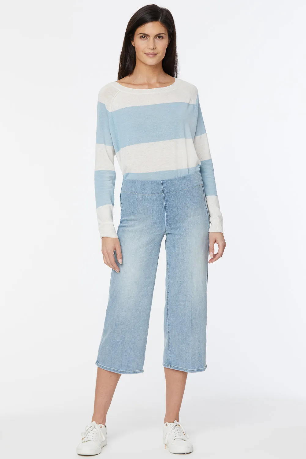 Wide Leg Capri Pull-On Jeans - Clean Solstice sold by NYDJ