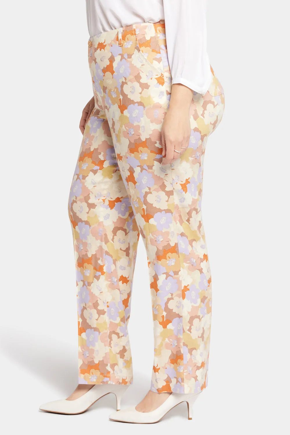 Marilyn Straight Pants In Plus Size - Sunset Grove sold by NYDJ product image thumbnail 3