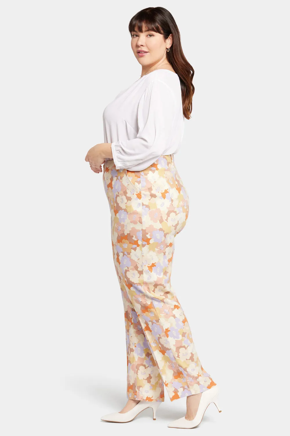 Marilyn Straight Pants In Plus Size - Sunset Grove sold by NYDJ product image thumbnail 5