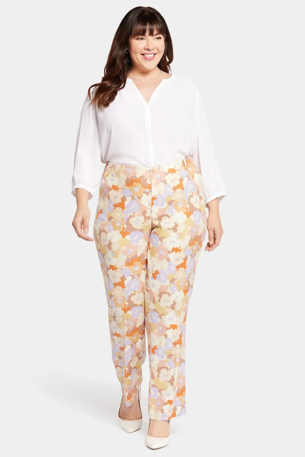 Marilyn Straight Pants In Plus Size - Sunset Grove sold by NYDJ product image thumbnail 4
