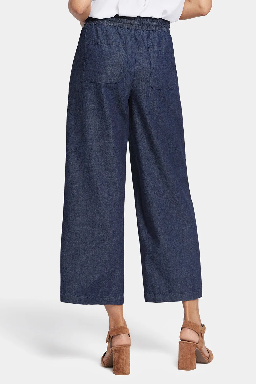 Jayne Pull-On Wide Leg Ankle Pants - Bay Blue Wash sold by NYDJ product image thumbnail 2