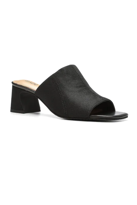 Gwen Stretch Mules - Black sold by NYDJ