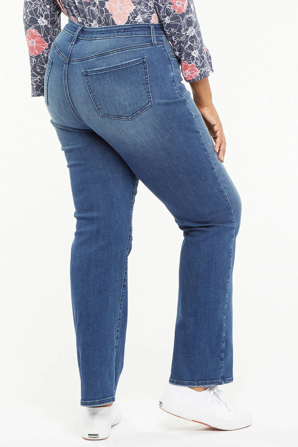 Bailey Relaxed Straight Jeans In Plus Size - Bluewell sold by NYDJ product image thumbnail 2