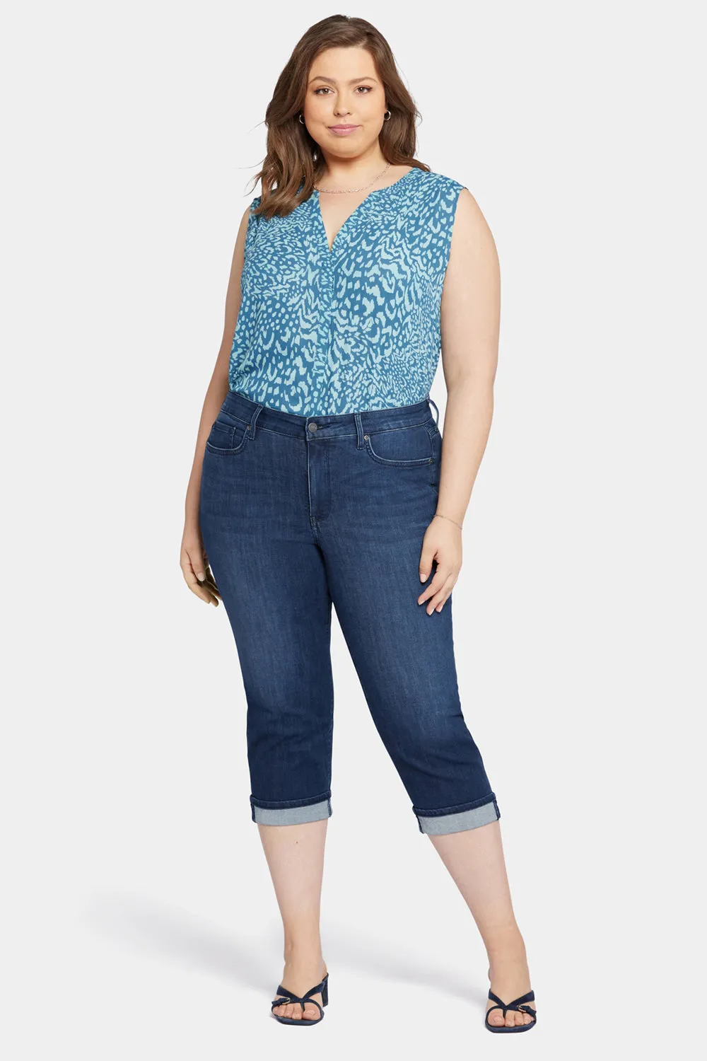 Marilyn Straight Crop Jeans In Plus Size - Inspire sold by NYDJ product image thumbnail 4