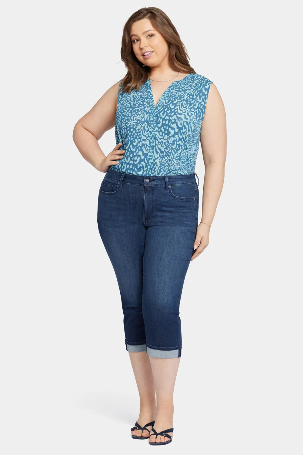 Marilyn Straight Crop Jeans In Plus Size - Inspire sold by NYDJ