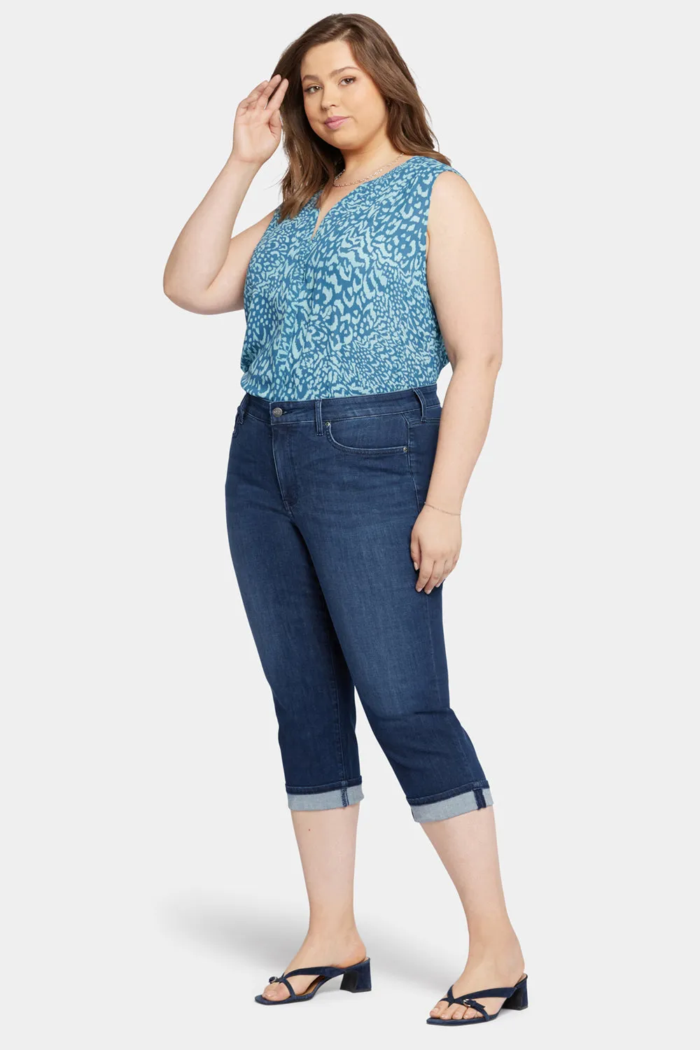 Marilyn Straight Crop Jeans In Plus Size - Inspire sold by NYDJ product image thumbnail 5