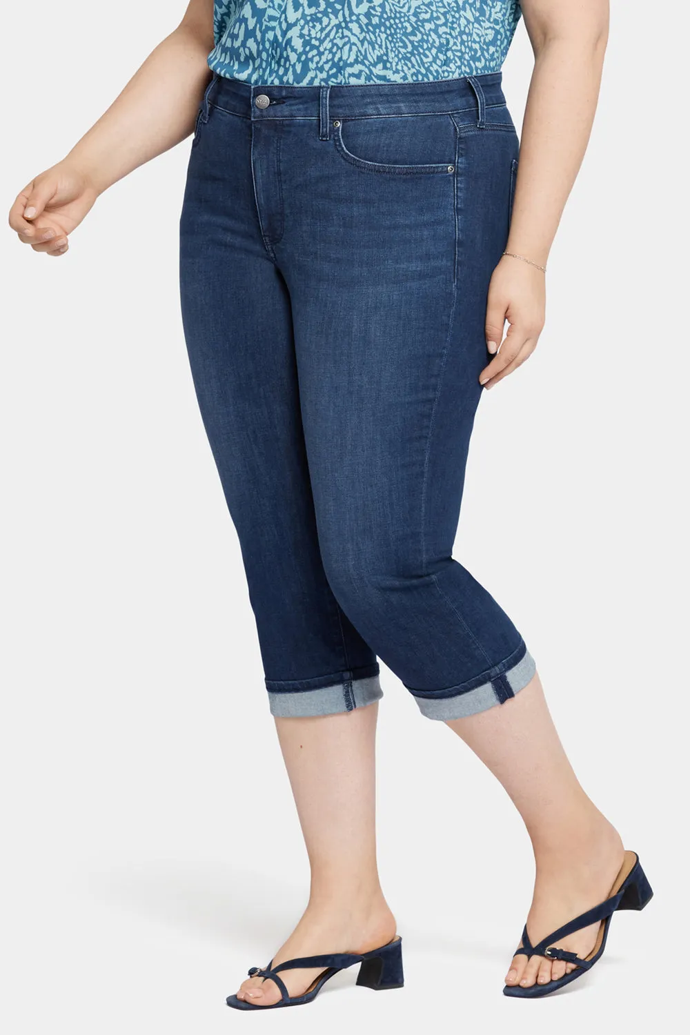 Marilyn Straight Crop Jeans In Plus Size - Inspire sold by NYDJ product image thumbnail 3