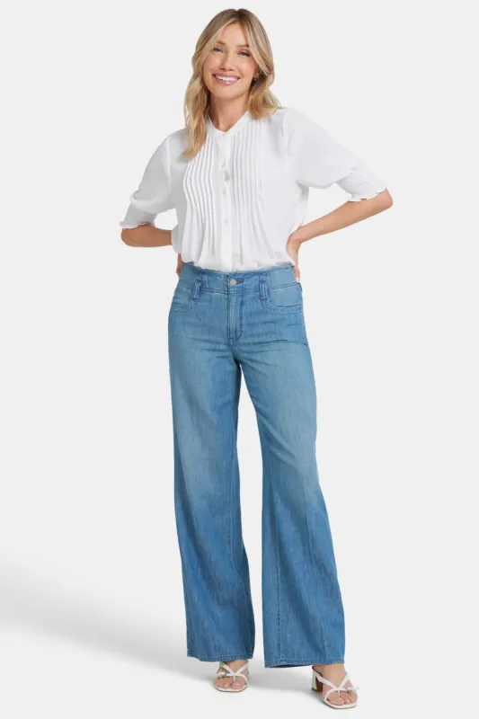 Teresa Wide Leg Jeans - Crown sold by NYDJ