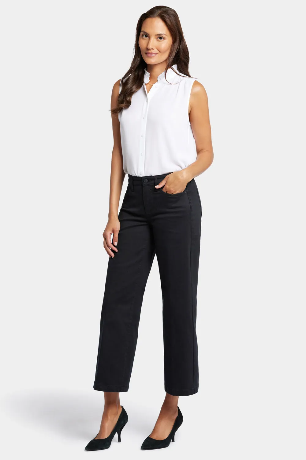 Teresa Wide Leg Ankle Jeans - Black sold by NYDJ product image thumbnail 4