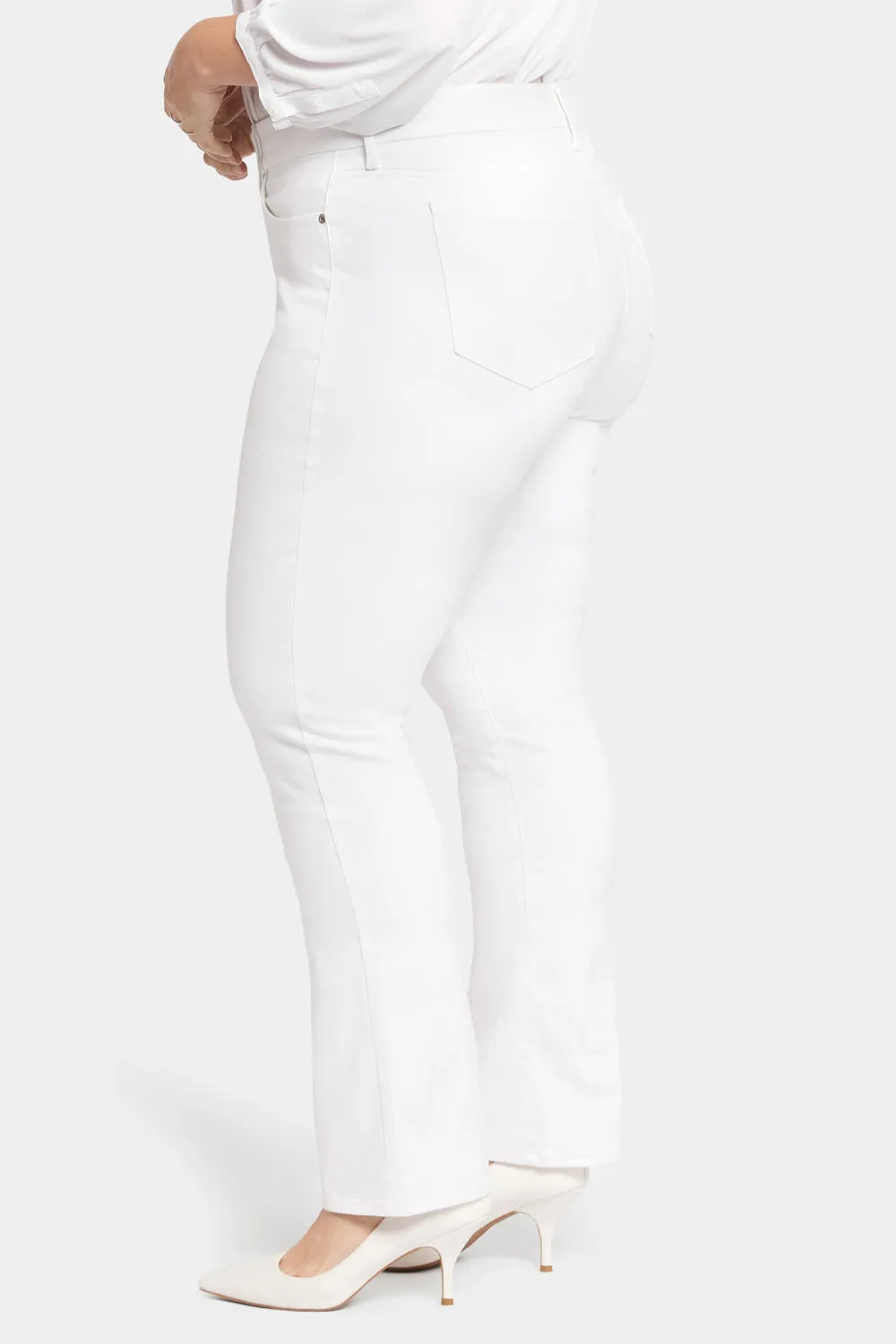 Waist-Match™ Marilyn Straight Jeans In Plus Size - Optic White sold by NYDJ product image thumbnail 3