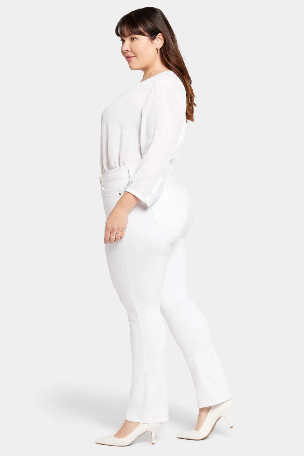 Waist-Match™ Marilyn Straight Jeans In Plus Size - Optic White sold by NYDJ product image thumbnail 5