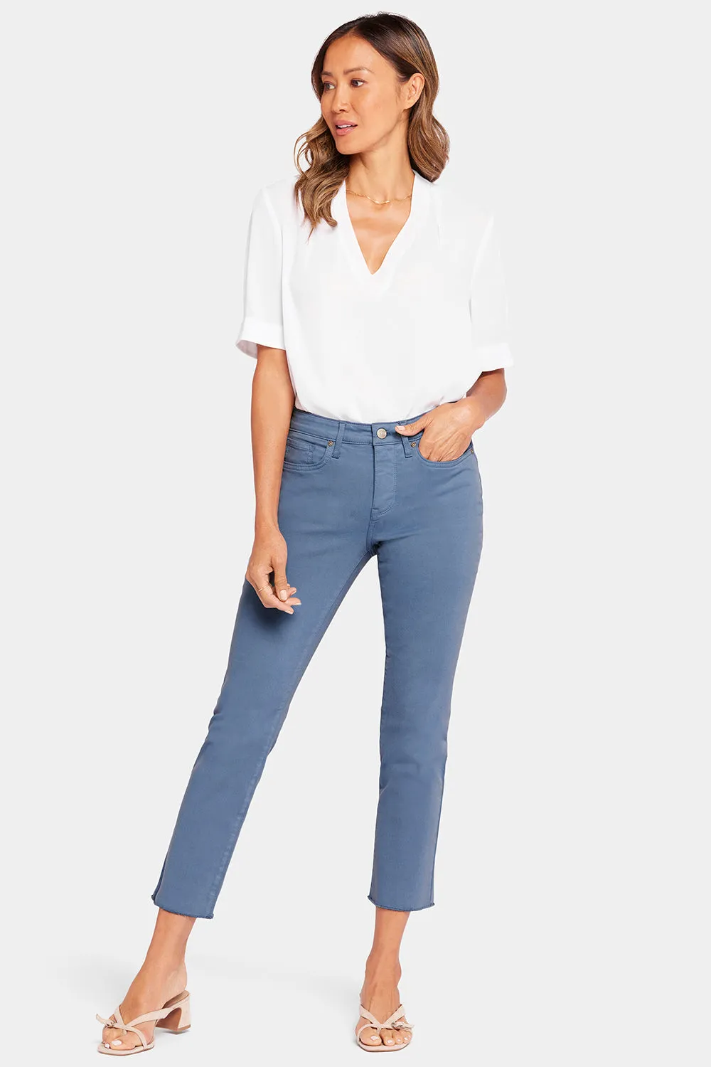 Sheri Slim Ankle Jeans - Blue Stone sold by NYDJ product image thumbnail 4