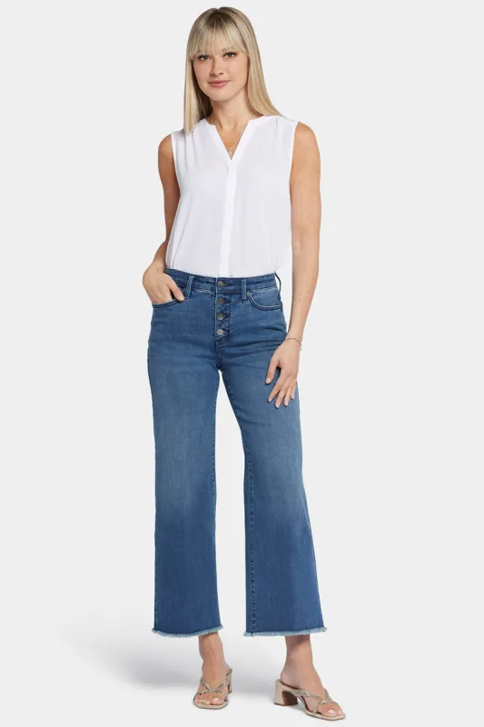 Teresa Wide Leg Ankle Jeans - Mission Blue sold by NYDJ