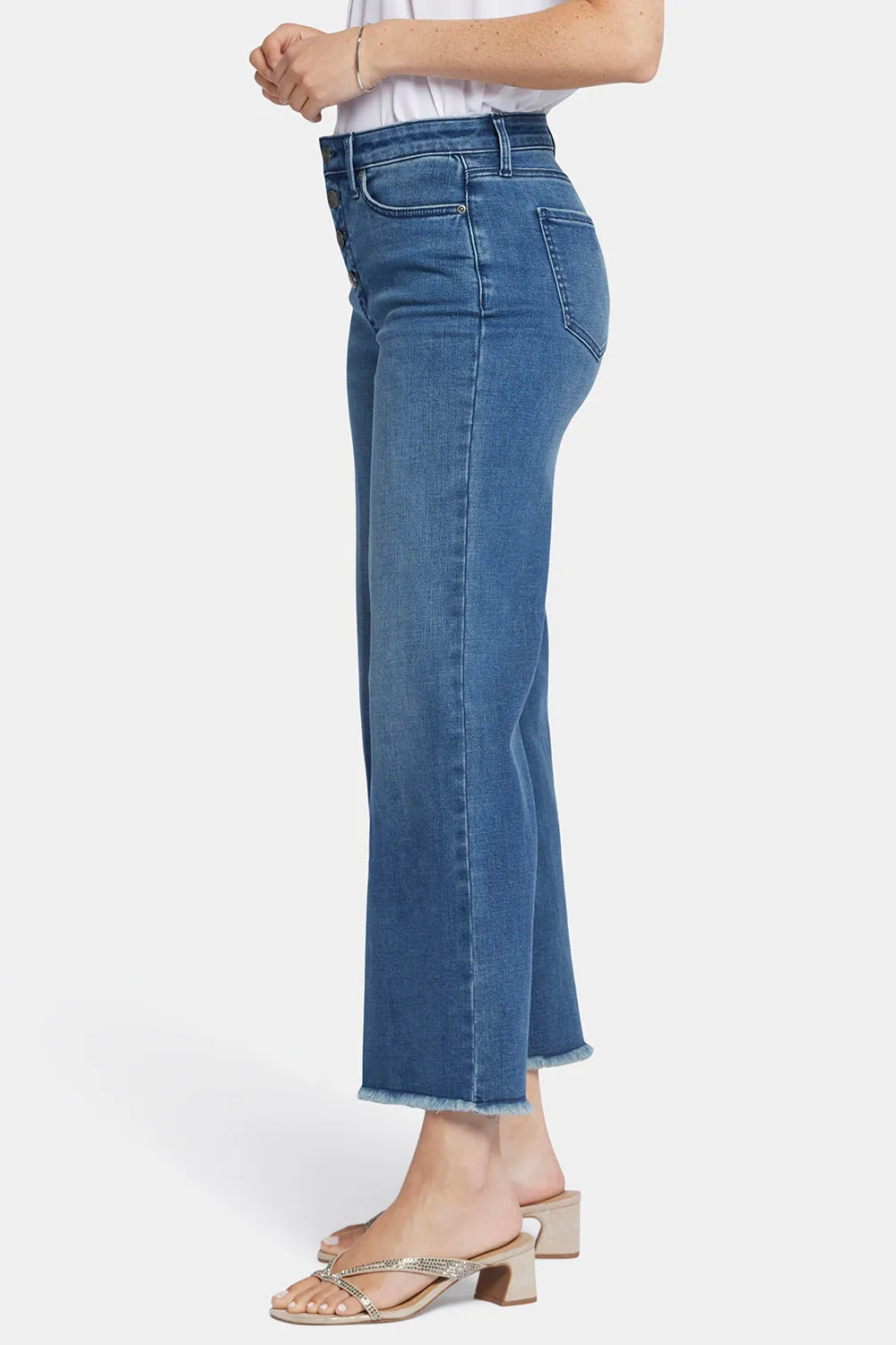 Teresa Wide Leg Ankle Jeans - Mission Blue sold by NYDJ product image thumbnail 3