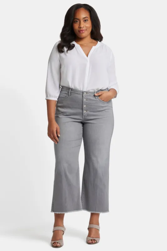 Teresa Wide Leg Ankle Jeans In Plus Size - Rock Sand sold by NYDJ