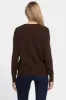 Cashmere Essential Crewneck Sweater - Brown sold by NYDJ