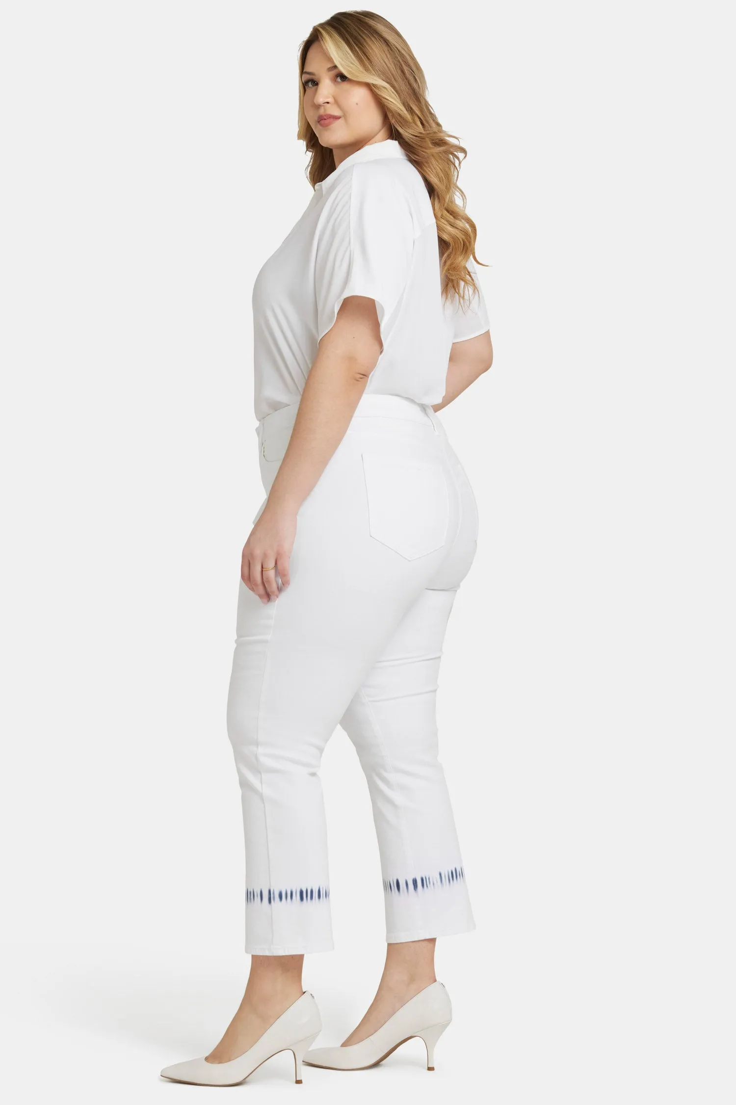 Marilyn Straight Ankle Jeans In Plus Size - Wave Tie Dye sold by NYDJ product image thumbnail 5