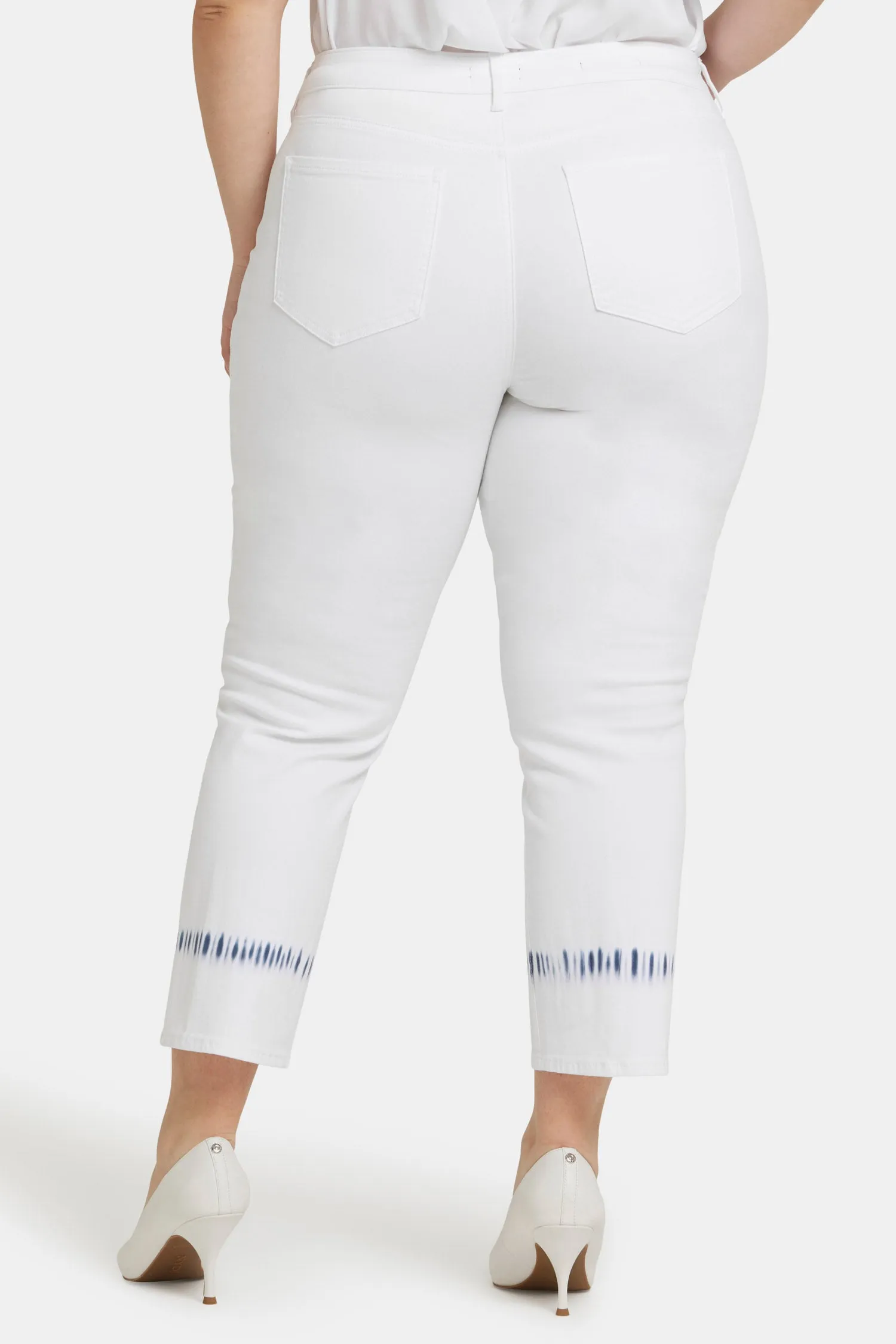 Marilyn Straight Ankle Jeans In Plus Size - Wave Tie Dye sold by NYDJ product image thumbnail 2