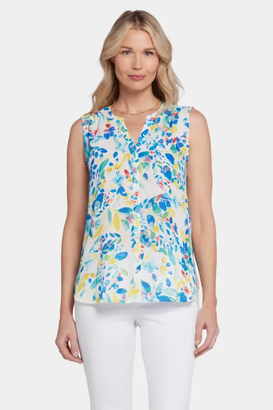 Sleeveless Pintuck Blouse  - Willow Springs sold by NYDJ