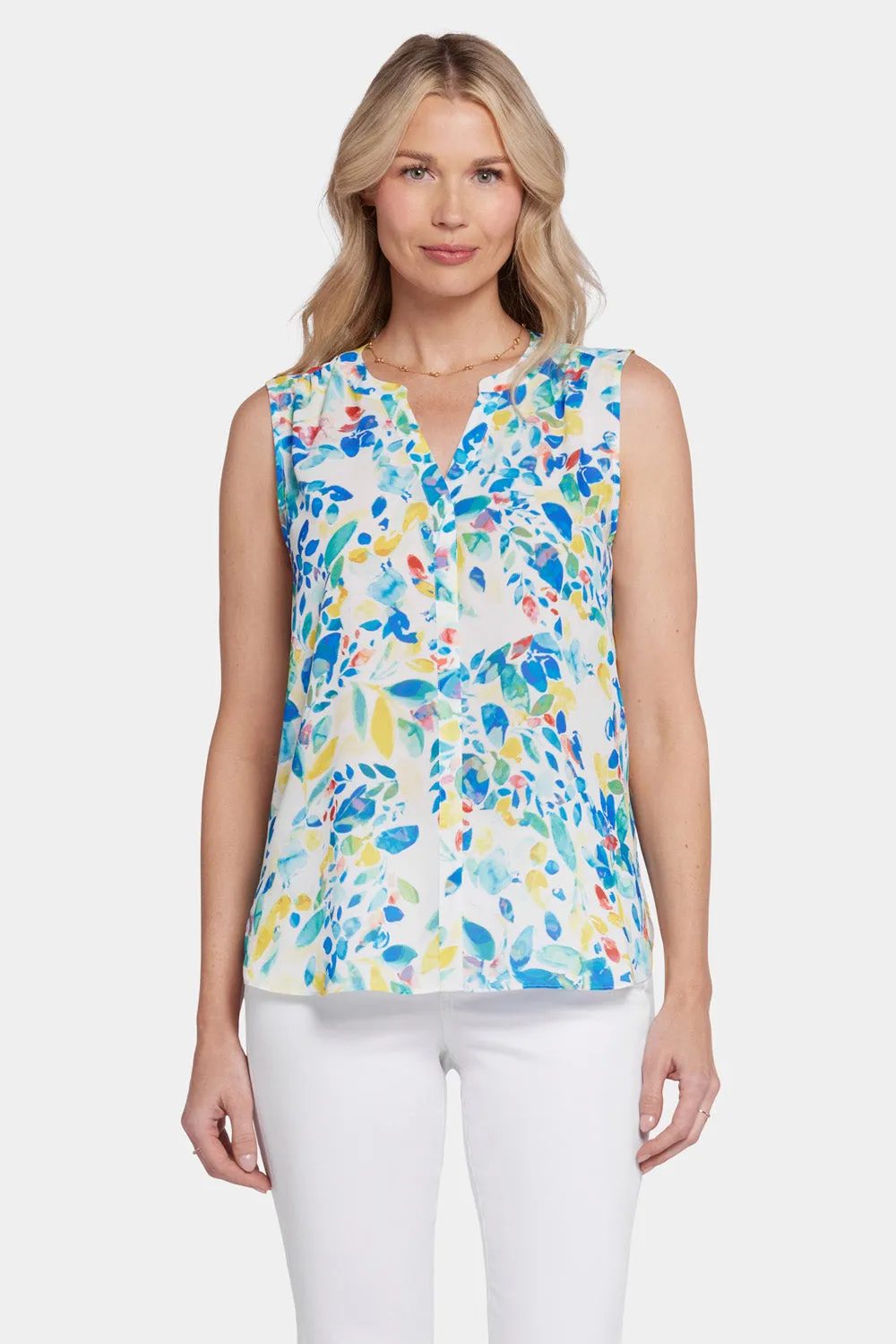 Sleeveless Pintuck Blouse - Willow Springs sold by NYDJ