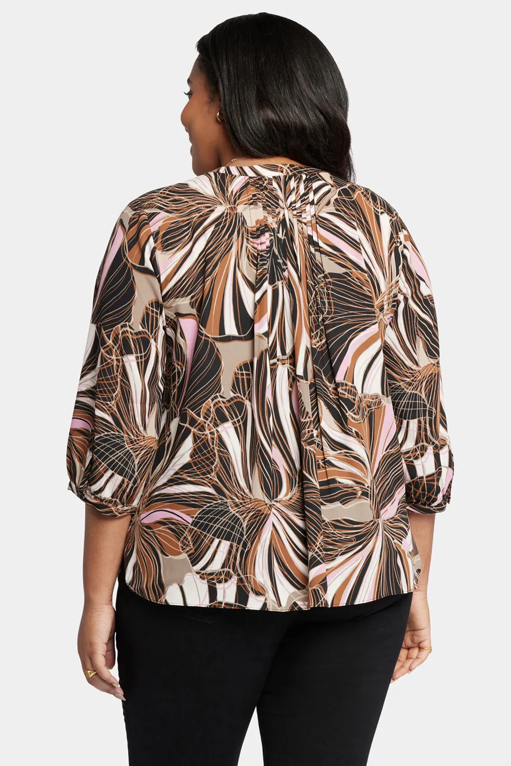 Pintuck Blouse In Plus Size - Half Moon Bay sold by NYDJ product image thumbnail 2