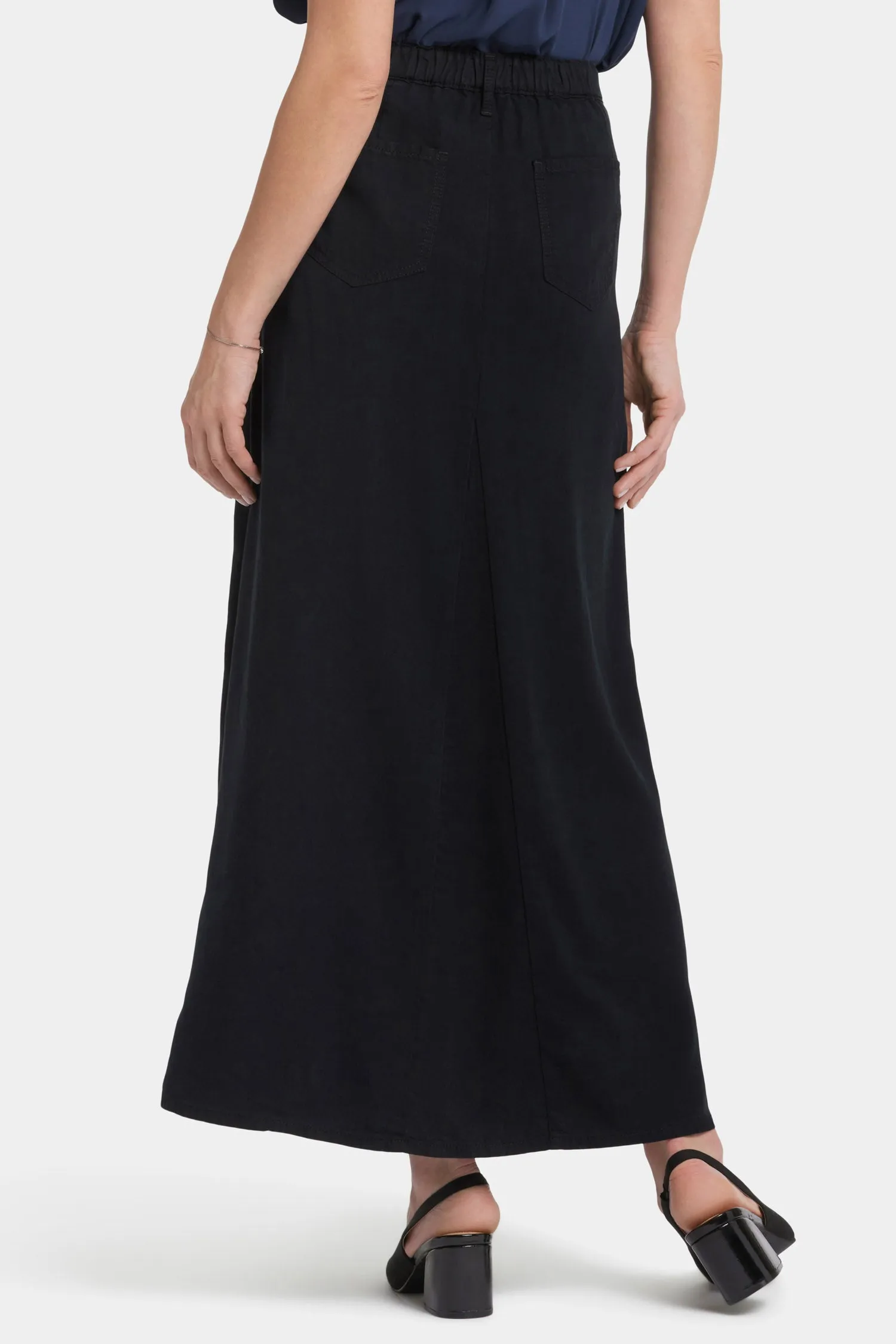 5 Pocket Maxi Skirt - Overdye Black sold by NYDJ product image thumbnail 2