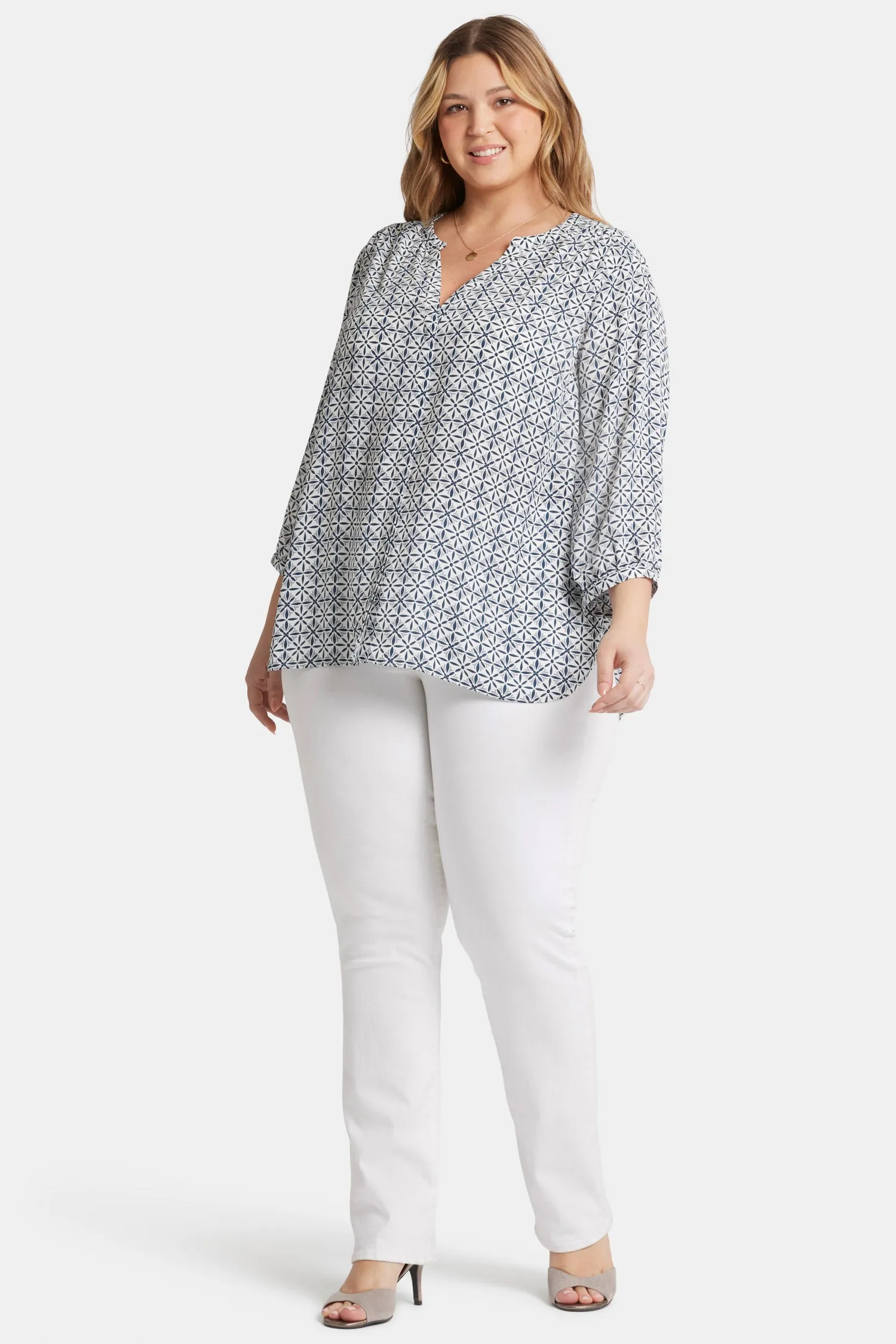 Pintuck Blouse In Plus Size - Early Bird sold by NYDJ product image thumbnail 5