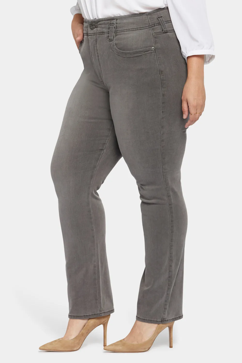 Marilyn Straight Jeans In Plus Size - Smokey Mountain sold by NYDJ product image thumbnail 3