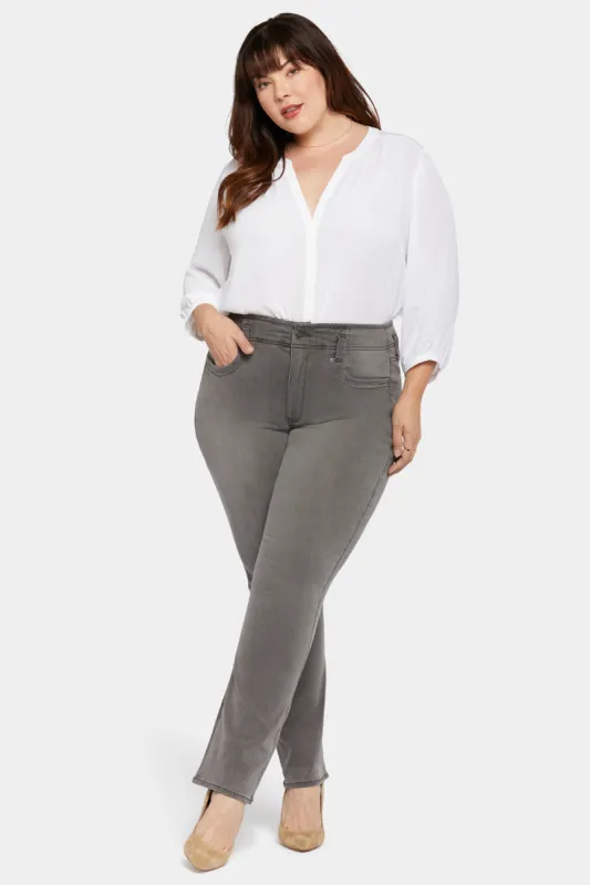 Marilyn Straight Jeans In Plus Size - Smokey Mountain sold by NYDJ
