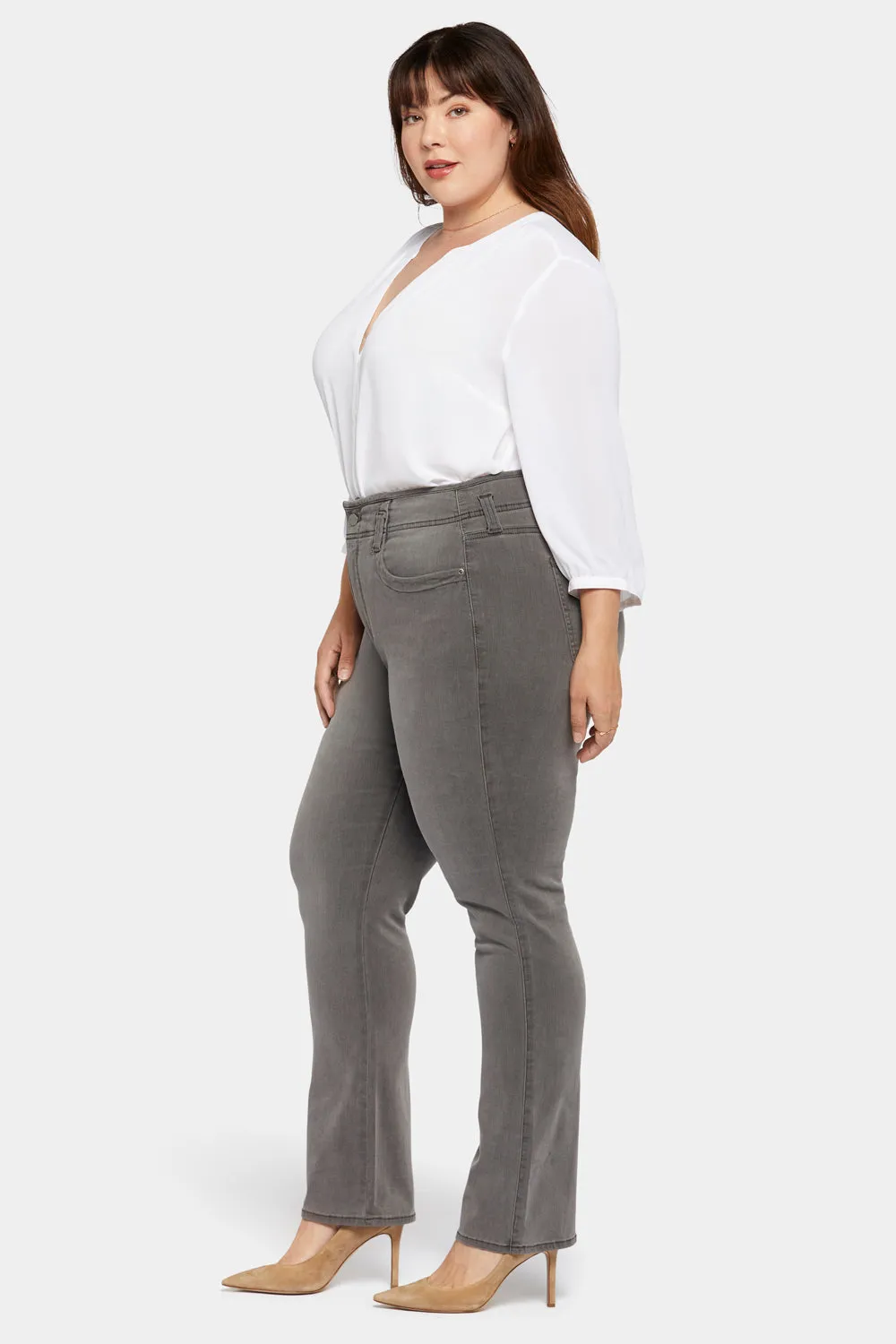 Marilyn Straight Jeans In Plus Size - Smokey Mountain sold by NYDJ product image thumbnail 5