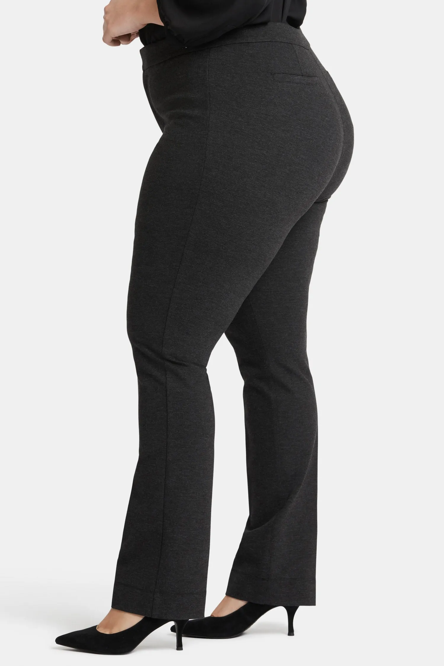 Slim Trouser Pants In Plus Size - Charcoal Heathered sold by NYDJ product image thumbnail 3