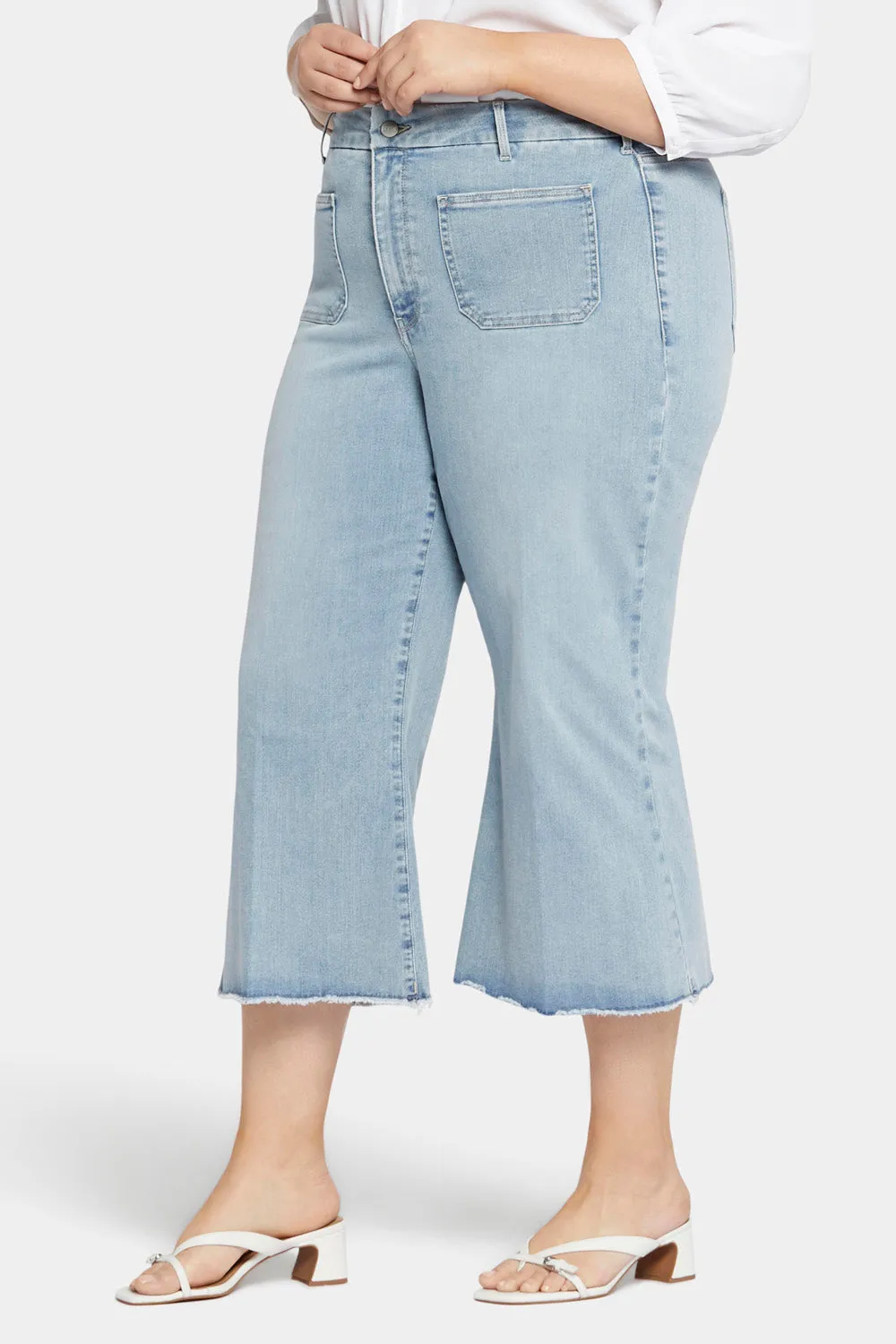 Patchie Wide Leg Capri Jeans In Plus Size - Divine sold by NYDJ product image thumbnail 3