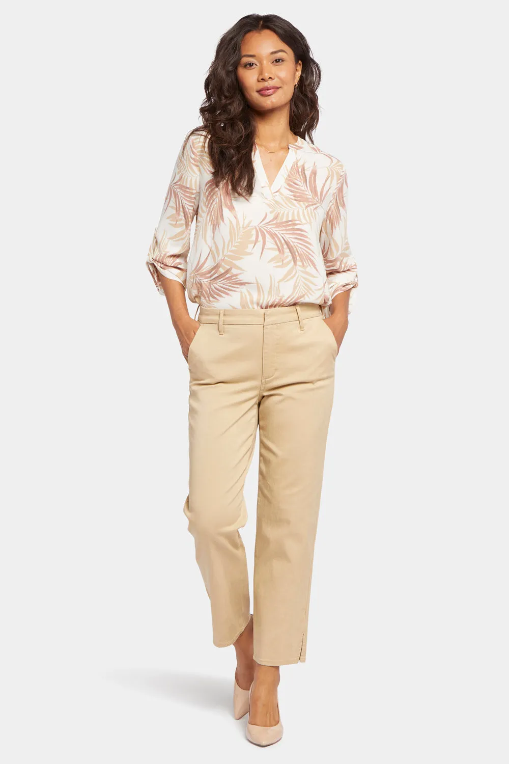 Relaxed Ankle Trouser Pants - Cashmere sold by NYDJ